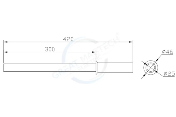 Magnet Rod Technical Drawing Magnet Rod Technical Drawing
